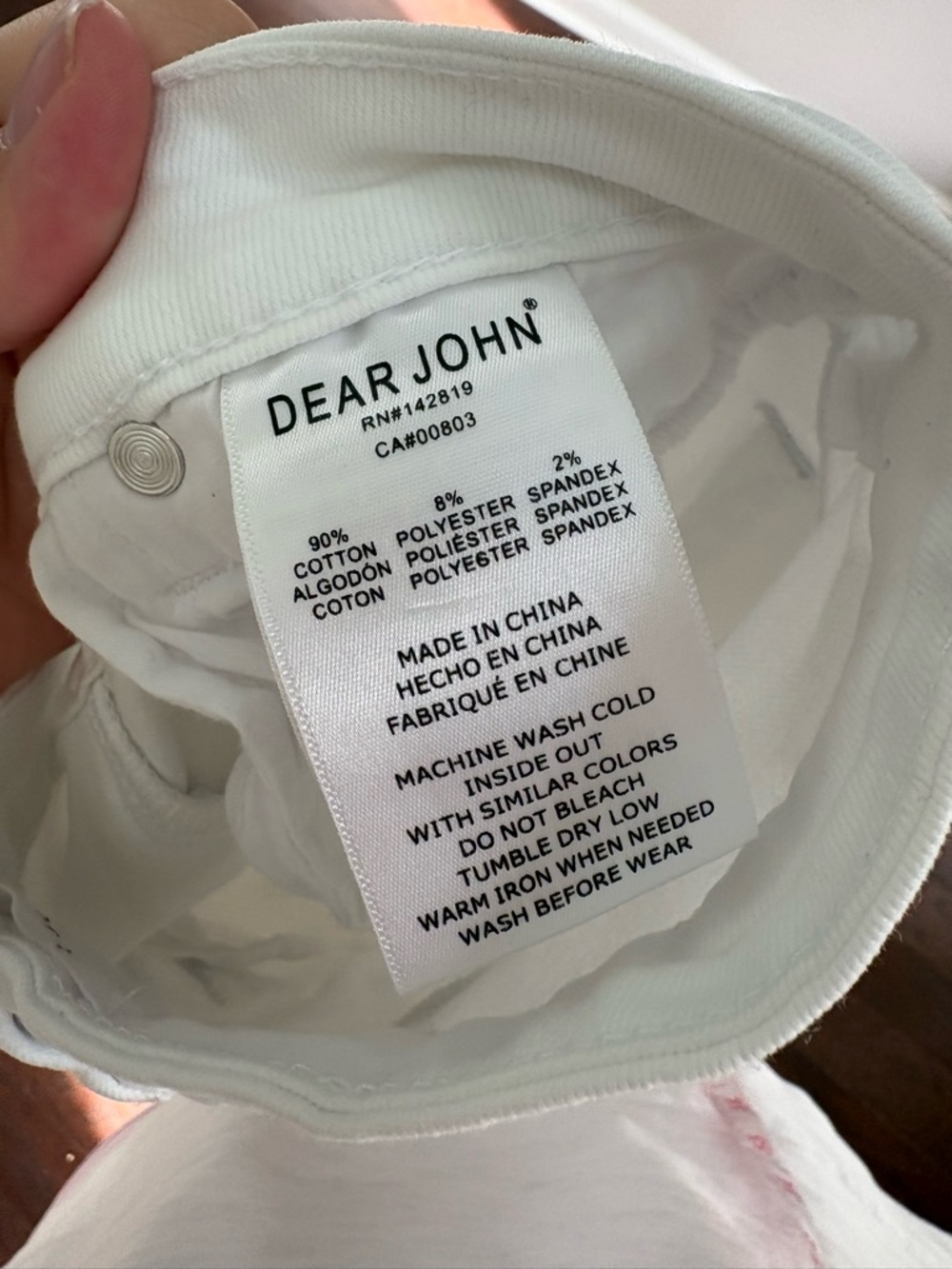 Dear John Fiona Wide Leg Jeans in White Size 26 - Picture 8 of 8